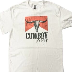 Cowboy Killer White Graphic T-Shirt